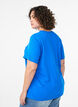 Basic-T-Shirt aus Baumwolle mit Rundhalsausschnitt, Blau, Model image number 2