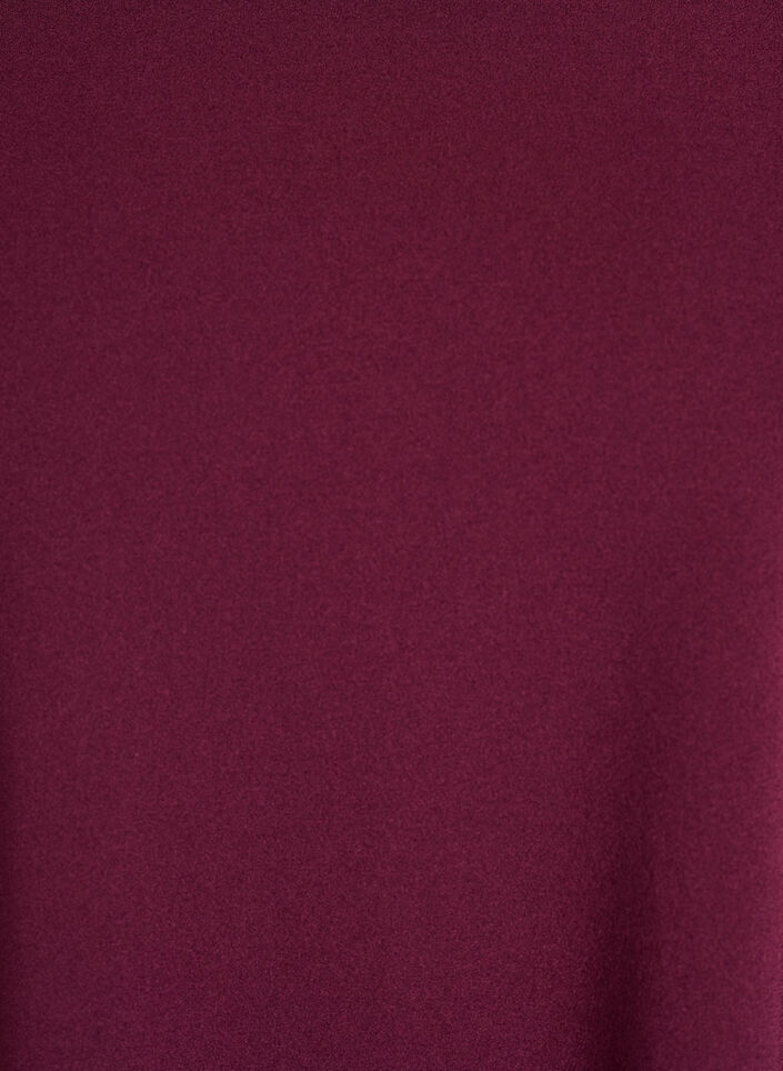 Kurz geschnittenes A-Linien Kleid aus Webstoff mit 3/4 &Auml;rmeln, Rot, Packshot image number 2