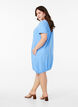 Baumwollkleid mit kurzen &Auml;rmeln, Blau, Model image number 2