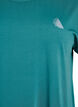 Einfarbiges Trainings-T-Shirt, Petrol, Packshot image number 2