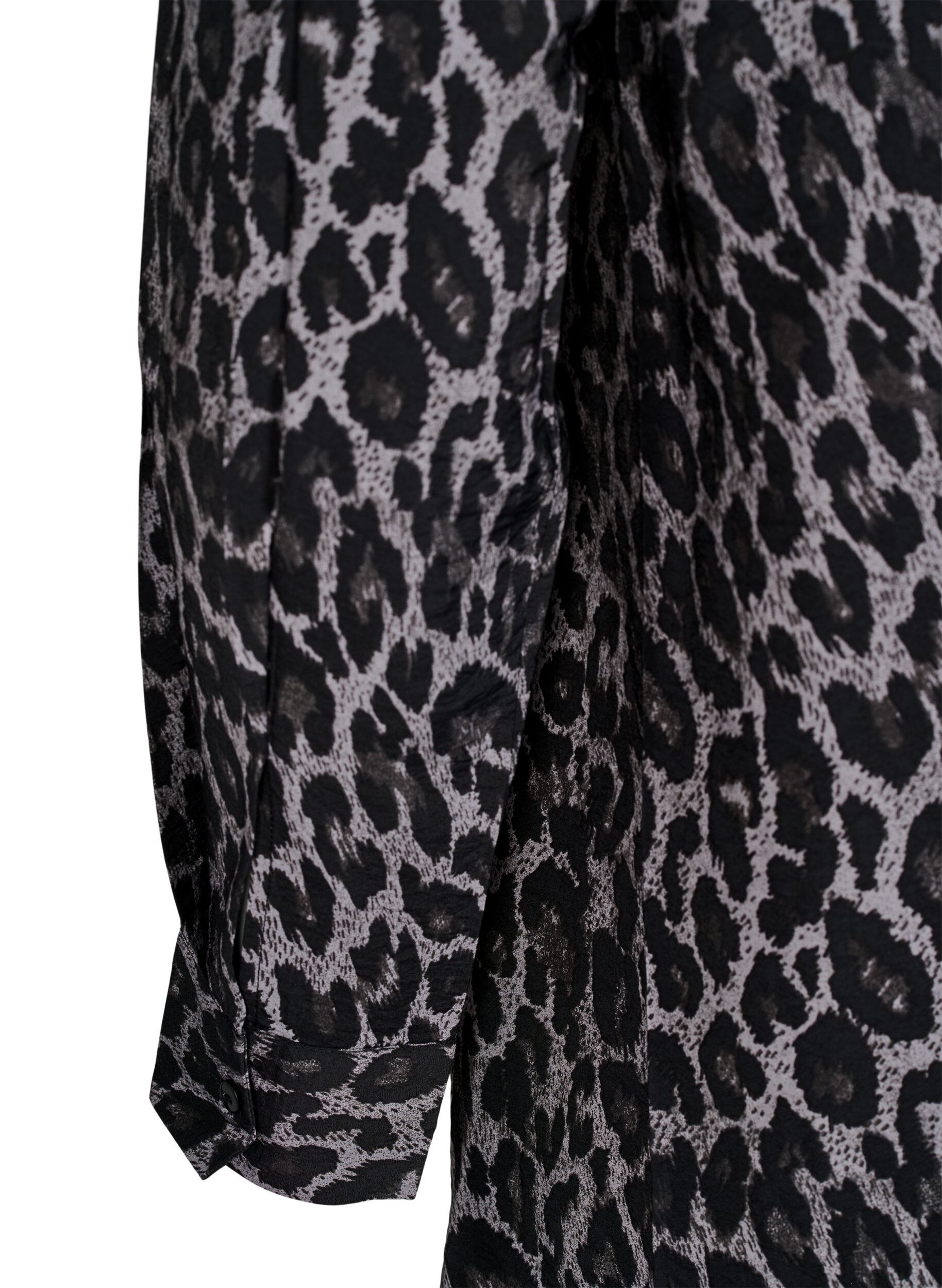 ZizziLange Bluse mit Leopardenmuster, Grau, Packshot image number 3