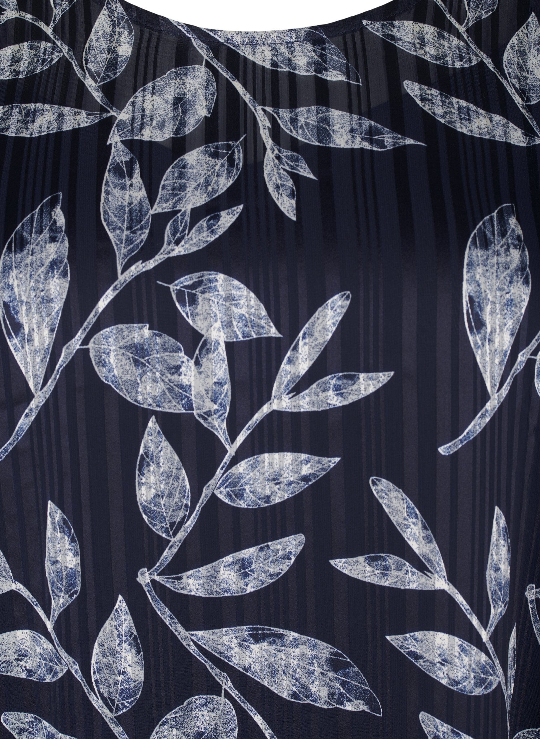 ZizziKurzkleid mit Print und Rundhalsausschnitt, Ev.Blue Flower AOP, Packshot image number 2