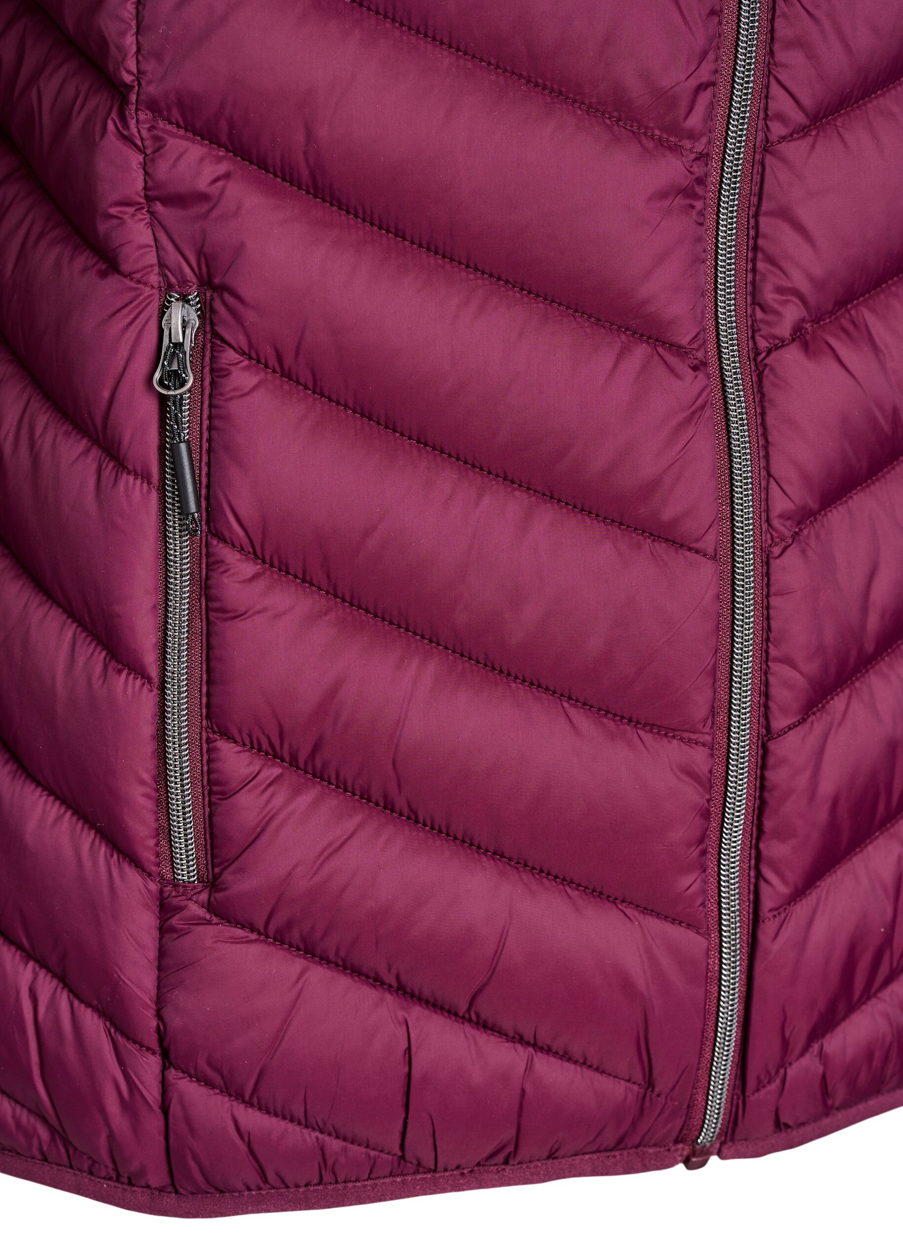 ZizziLeichte Jacke mit Kapuze, Dunkles Bordeaux, Packshot image number 3