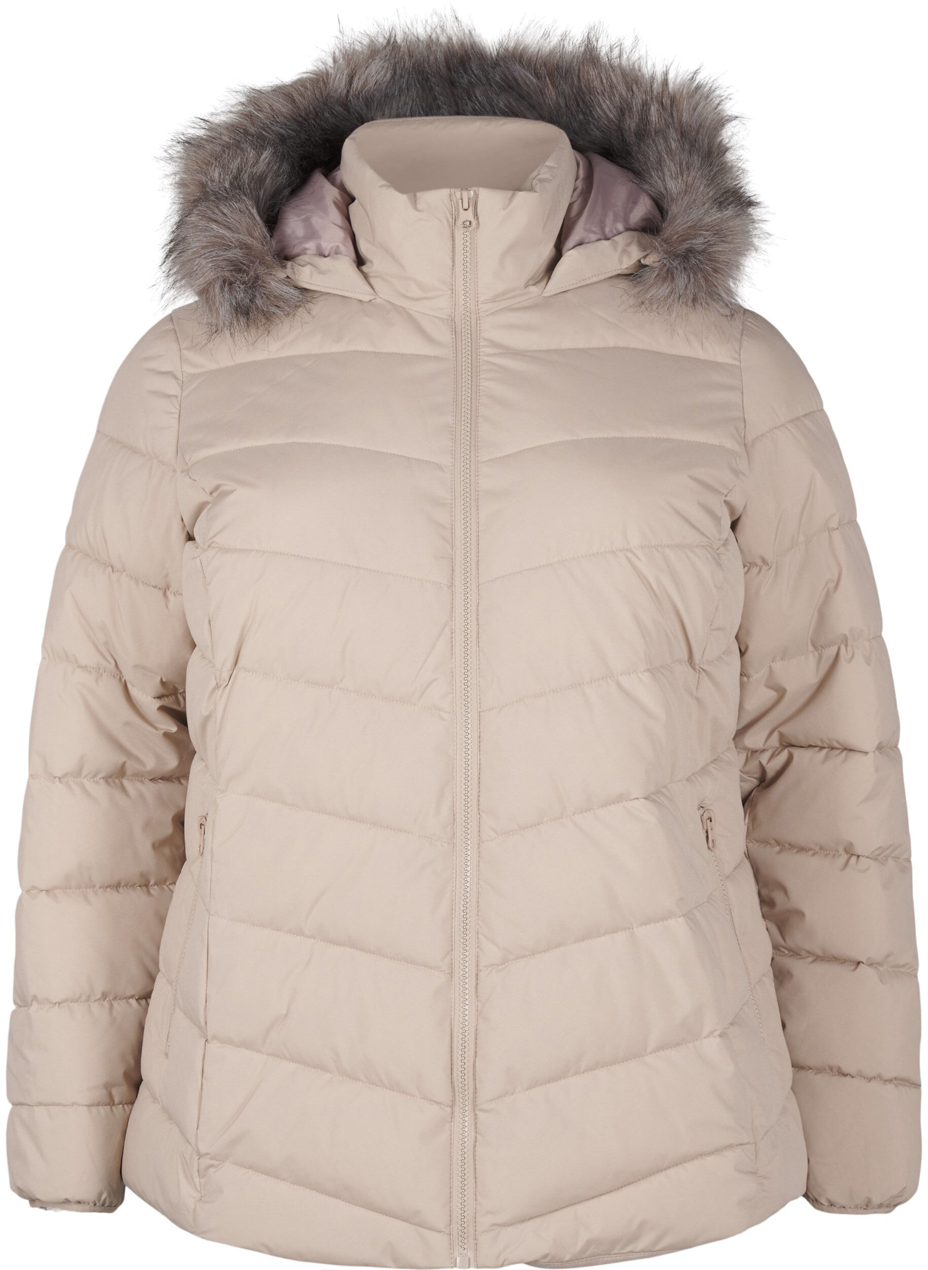 Kurze Steppjacke mit Kapuze