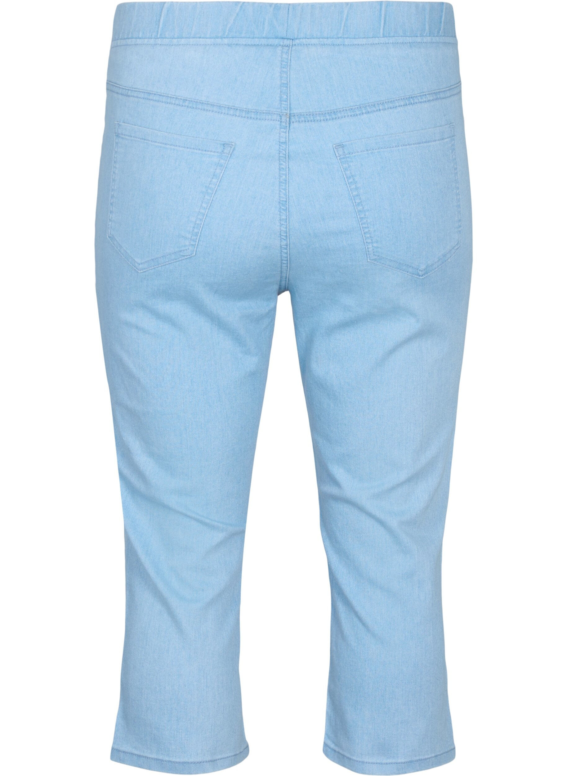 ZizziCaprihose in Baumwollmischung, Light blue denim, Packshot image number 1