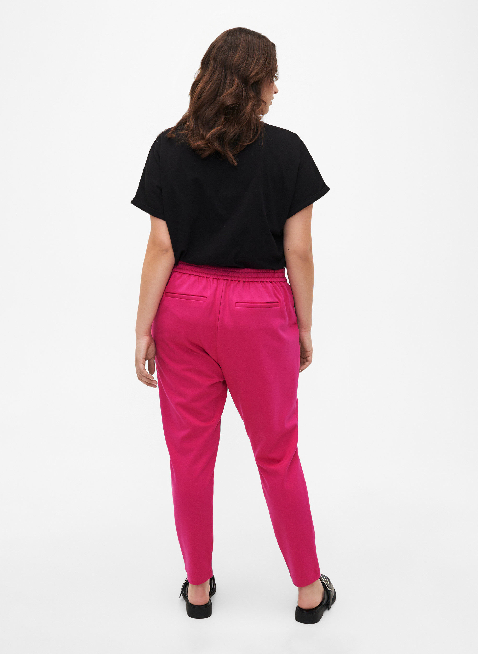 ZizziCropped-Hose mit Taschen, Pink, Model image number 2