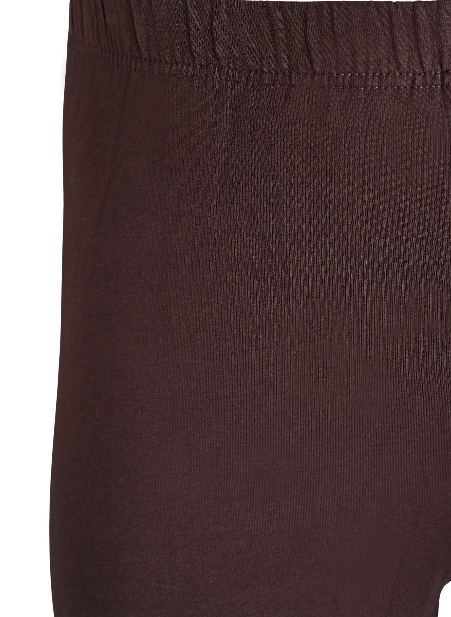 ZizziGef&uuml;tterte Baumwollleggings, Braun, Packshot image number 2