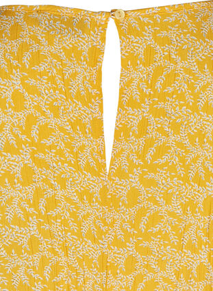 Kleid mit kurzen Ärmeln, Yellow Branch, Packshot image number 3