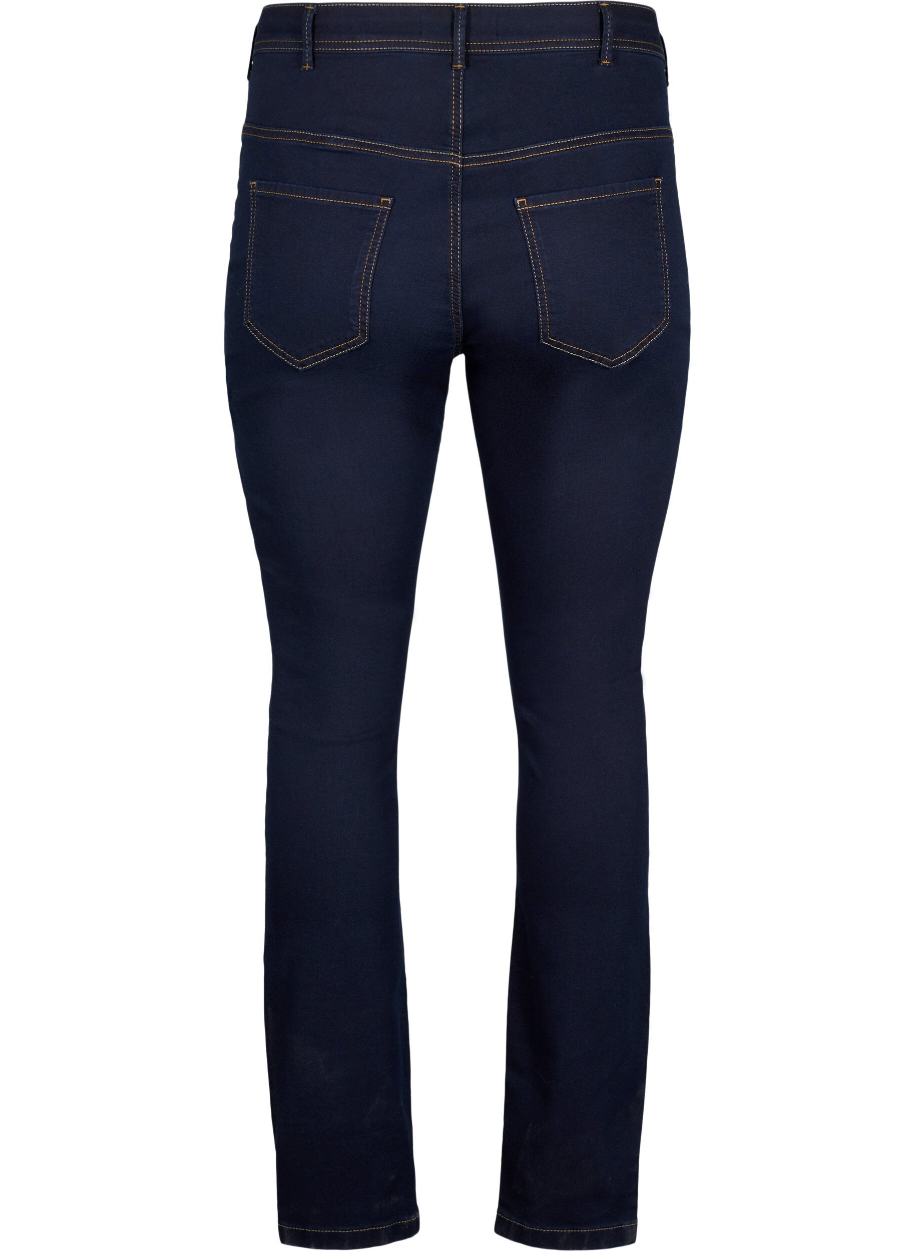 ZizziSuper Slim Amy Jeans mit hoher Taille, Blau, Packshot image number 1