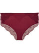 Slip mit Mesh und besticktem Spitzenbesatz, Rot, Packshot image number 0