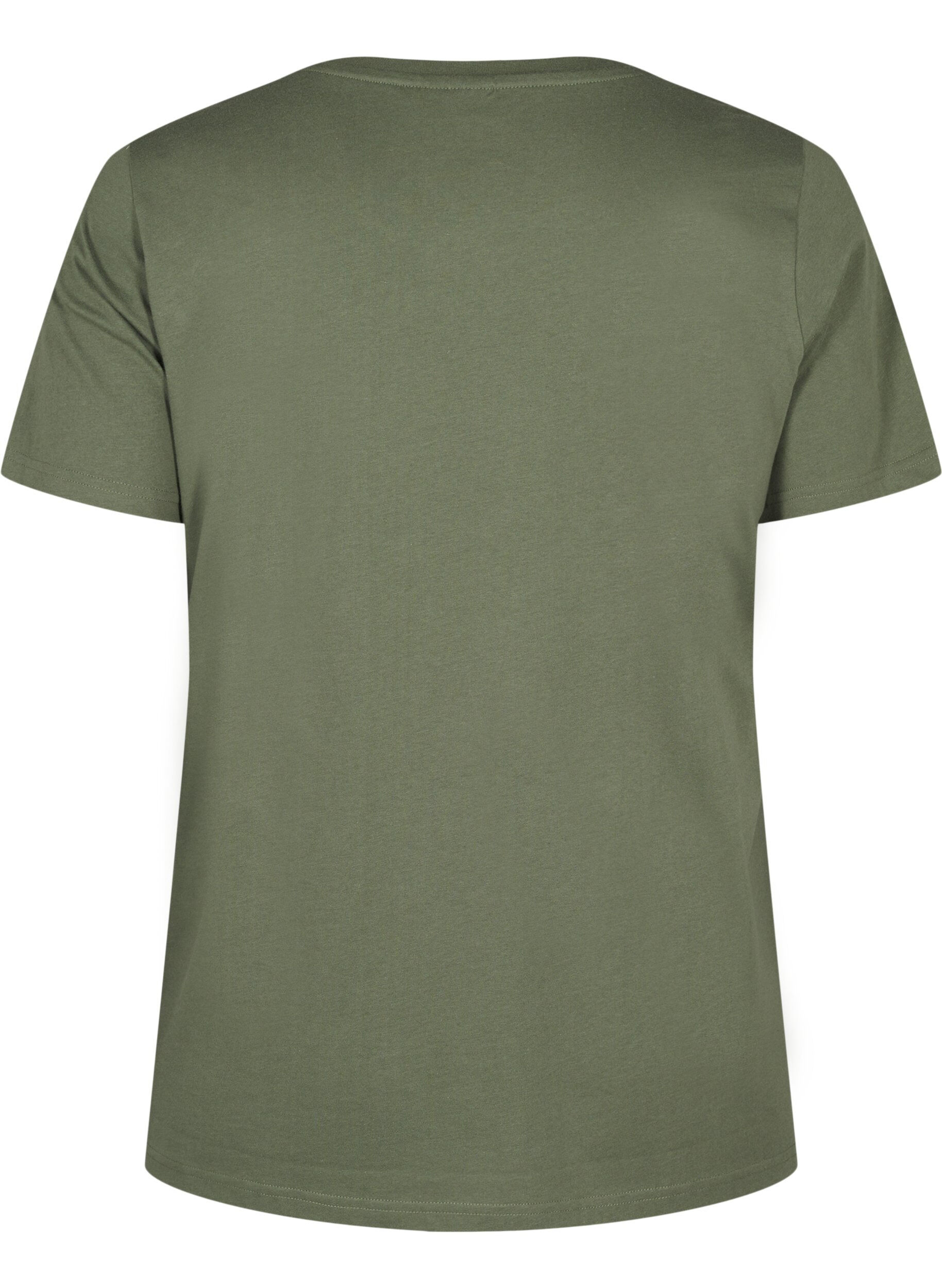 ZizziT-Shirt aus Bio-Baumwolle mit Schleifendetail, Thyme, Packshot image number 1