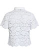 Spitzen blusenshirt mit perlenkn&ouml;pfen, Wei&szlig;, Packshot image number 1