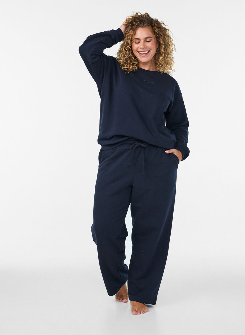 Sweathose mit Taschen, Blau, Model image number 0