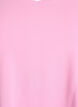 Einfarbiges Basic-T-Shirt aus Baumwolle, Pink, Packshot image number 2