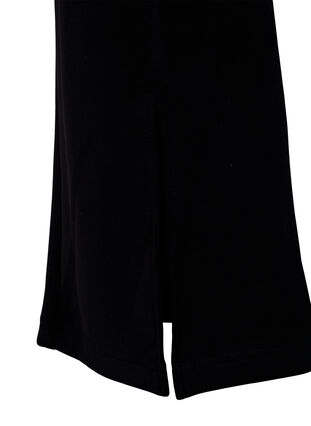 Flare Hosen mit Schlitzen vorne, Black, Packshot image number 3