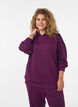 Hoodie aus Jersey, Lila, Model image number 0