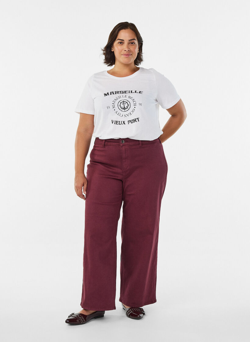 FLASH - T-Shirt mit Print, Weiß, Model image number 1