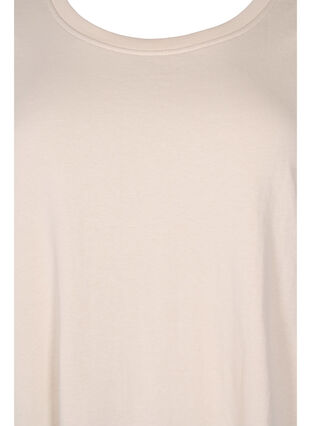 Sweatshirtkleid mit kurzen Ärmeln und Schlitzen, Pumice Stone, Packshot image number 2