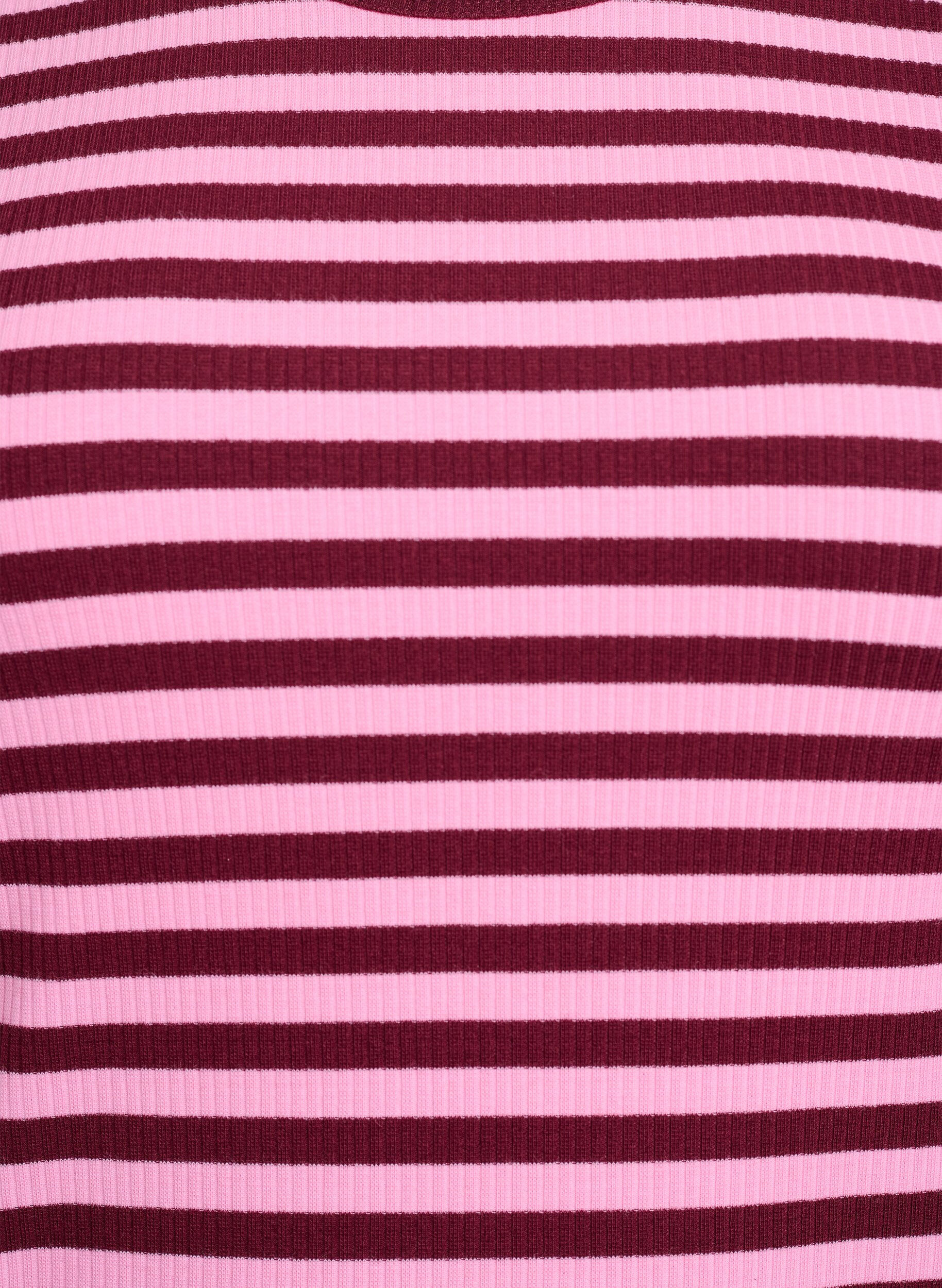 ZizziT-Shirtkleid aus geripptem Jersey in Kniel&auml;nge, Dunkles Bordeaux, Packshot image number 2