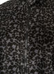Fleecejacke mit Leopardenmuster und hohem Kragen, Schwarz, Packshot image number 2