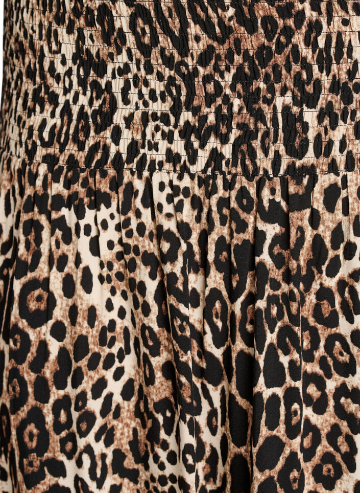 Maxirock aus Viskose mit Smok, Braun, Packshot image number 2