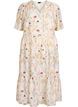 Geblümtes Midi-Kleid in A-Linienform, Beige, Packshot image number 0