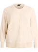 Feinstrick-Strickjacke mit Rundhalsausschnitt, Beige, Packshot image number 0