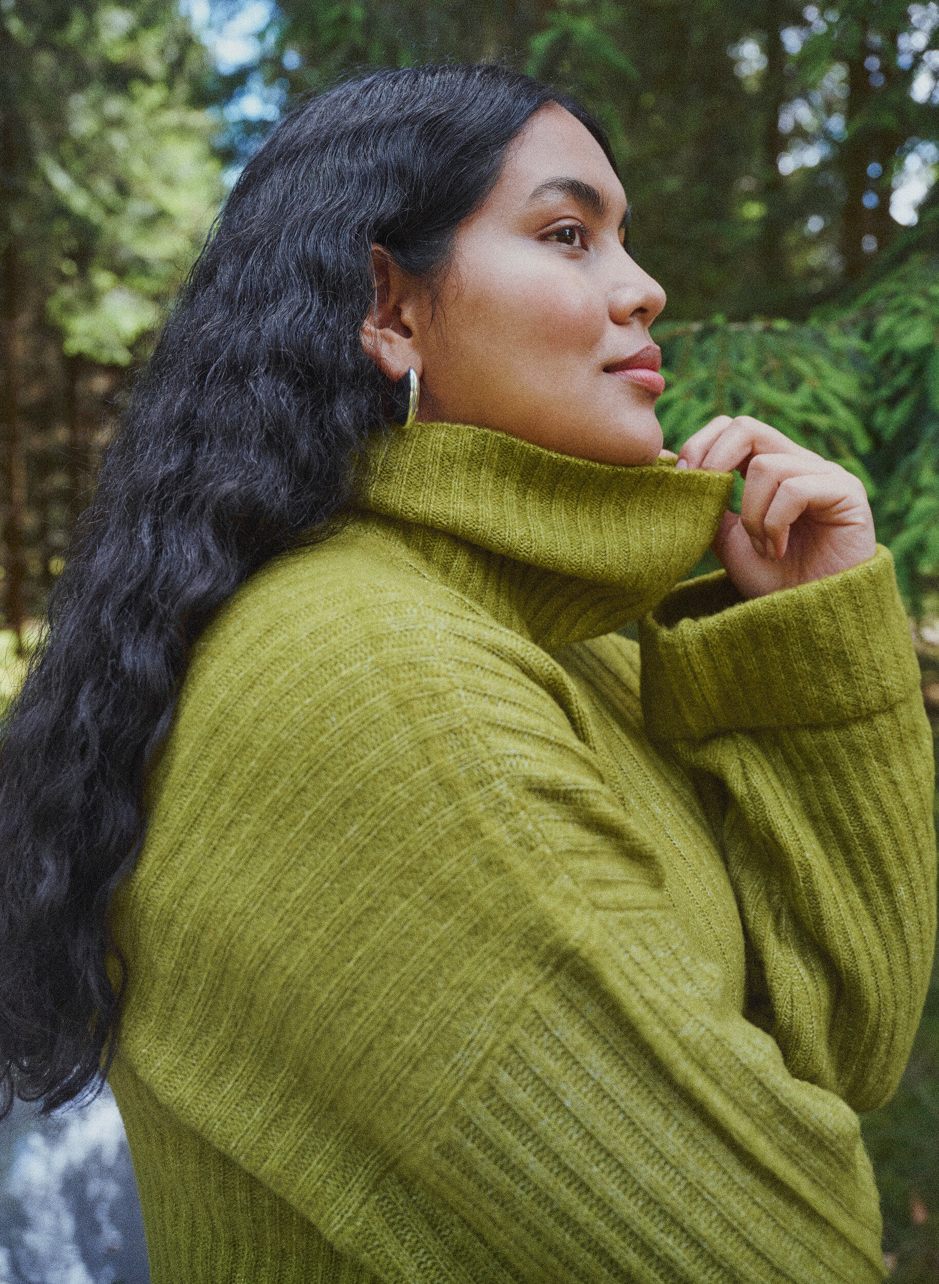 Stricktop mit Rollkragen