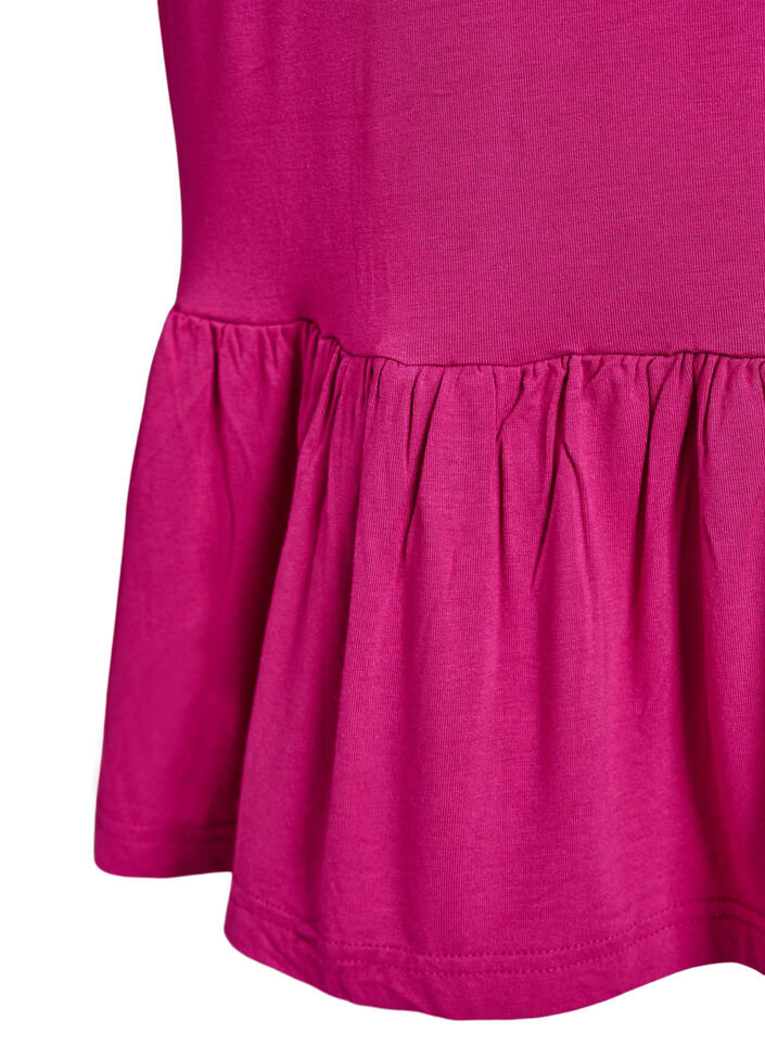 Strandkleid aus Viskose mit geflochtenen Tr&auml;gern, Pink, Packshot image number 3