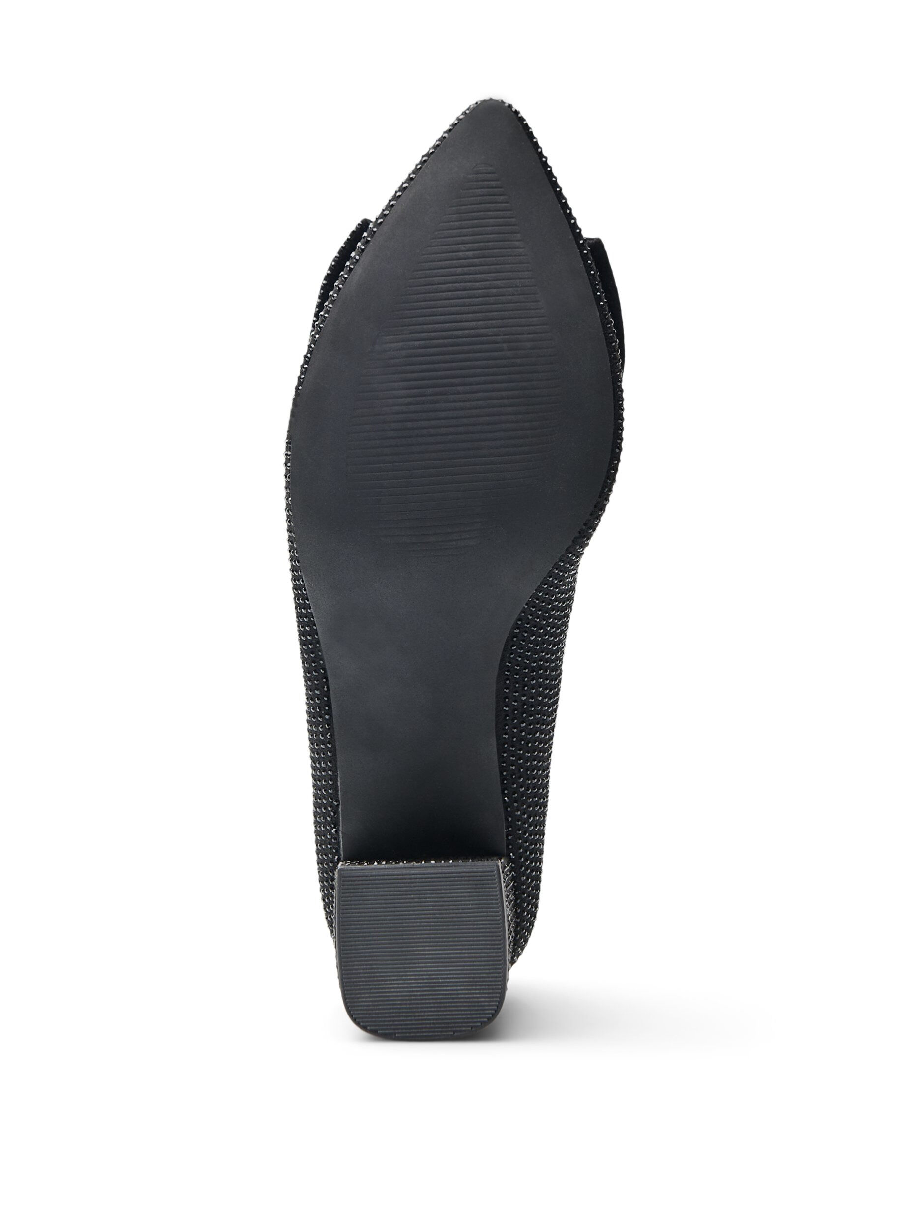 ZizziExtra-Weite &ndash; 	Pumps mit Schleife und Strasssteinen., Schwarz, Packshot image number 5
