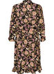 Midikleid mit gebl&uuml;mtem Print und abnehmbarem Bindeg&uuml;rtel, Schwarz, Packshot image number 1