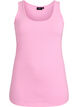 Solide Farbe Grundoberteil aus Baumwolle, Pink, Packshot image number 0