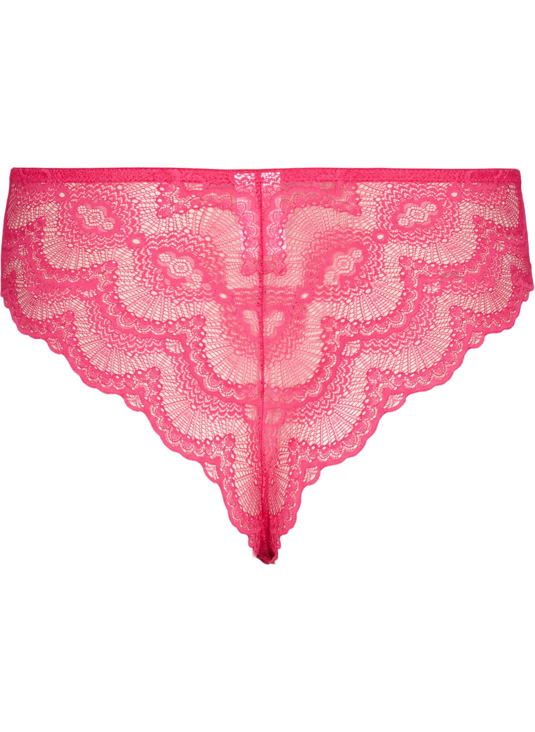 ZizziBrazilian Lace Slip mit normaler Bundh&ouml;he, Pink, Packshot image number 1