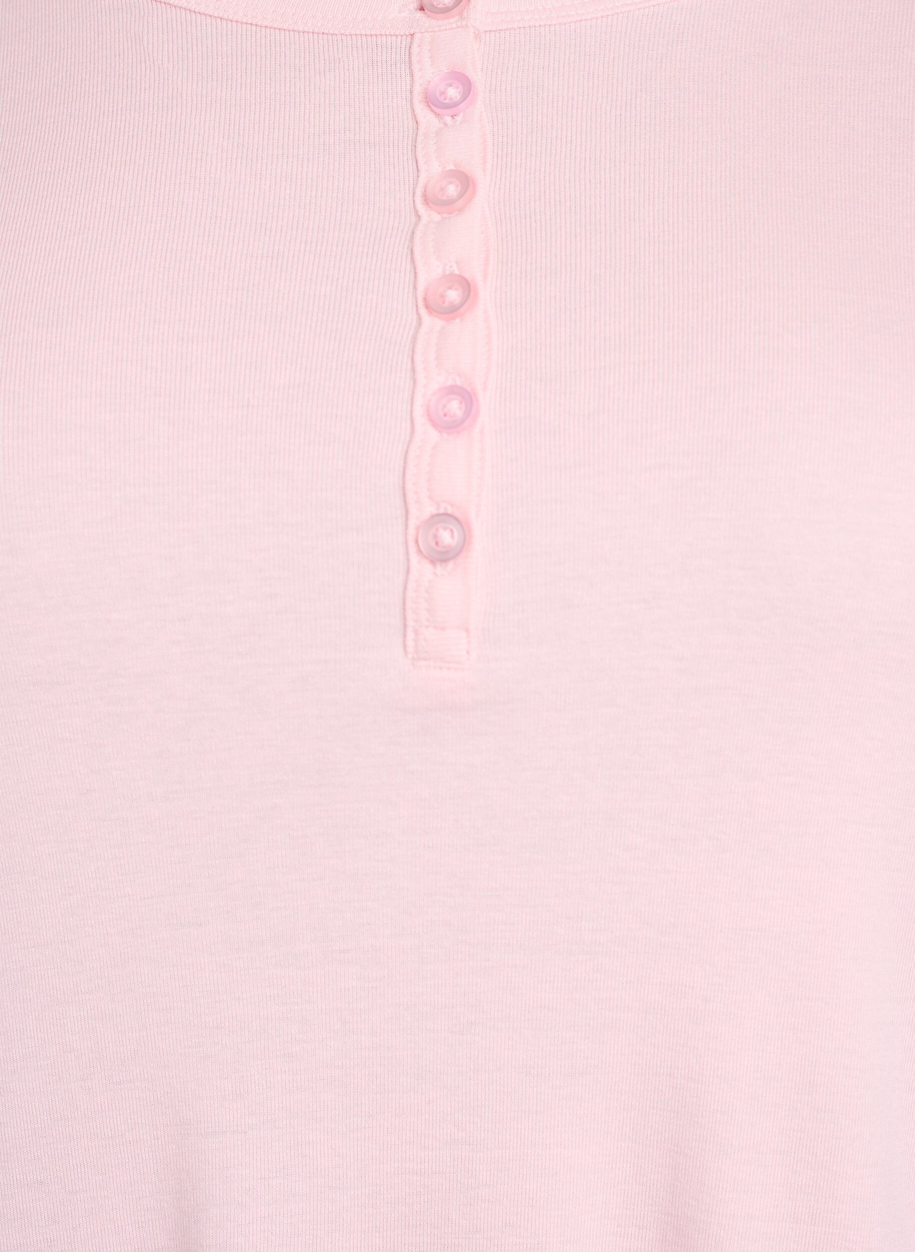 ZizziJersey-Bluse mit Kn&ouml;pfen und wellenf&ouml;rmigen S&auml;umen, Pink, Packshot image number 2