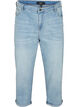 Hochgekrempelte 7/8-Jeans mit hoher Taille, Blau, Packshot image number 0