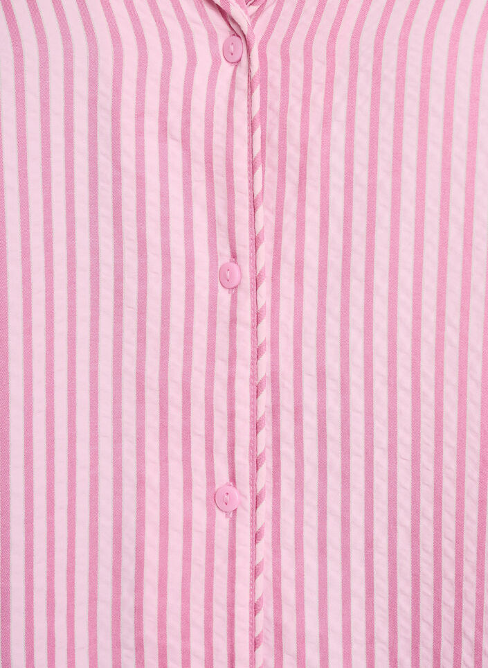 Pyjamahemd aus Seersucker mit langen &Auml;rmeln, Pink, Packshot image number 2