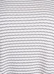 Gestreifte Jerseybluse mit welligen Kanten, Weiß, Packshot image number 2