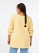 Strickpullover mit diagonalem Muster und Raglan&auml;rmeln, Gelb, Model image number 2