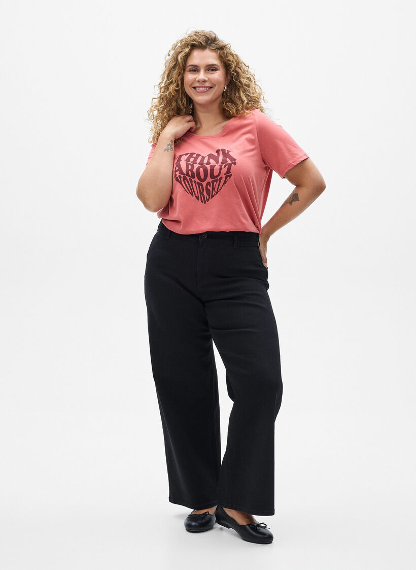 FLASH - T-Shirt mit Print, Rot, Model image number 1