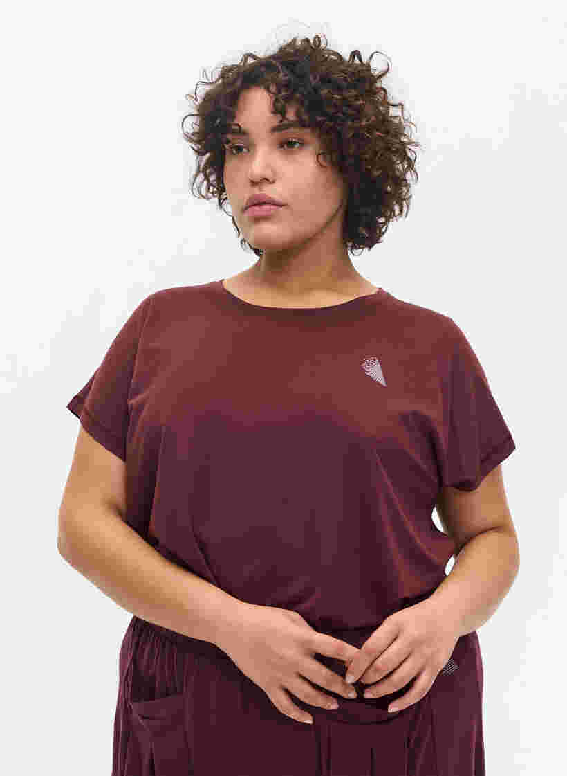 Einfarbiges Trainings-T-Shirt, Sassafras, Model image number 0