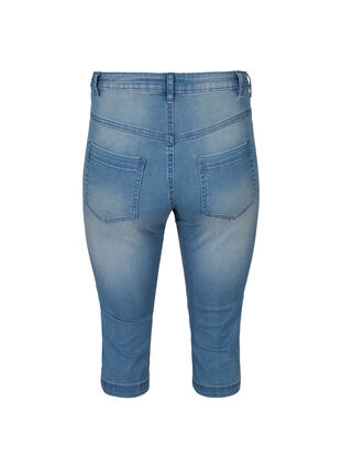 Hoch taillierte Amy Capri Jeans mit Super Slim Fit, Light blue denim, Packshot image number 1
