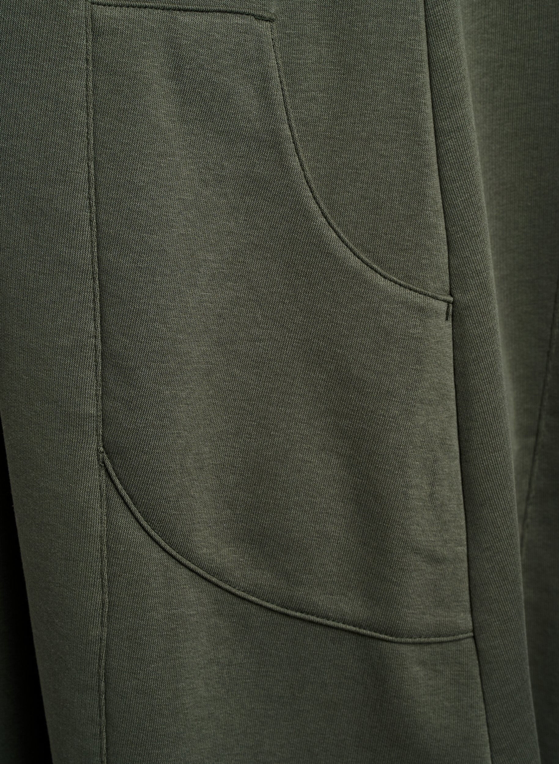 ZizziJerseykleid mit kurzen &Auml;rmeln und Taschen, Gr&uuml;n, Packshot image number 3