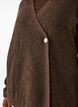 Strickjacke mit asymmetrischem Verschluss, Braun, Model image number 3