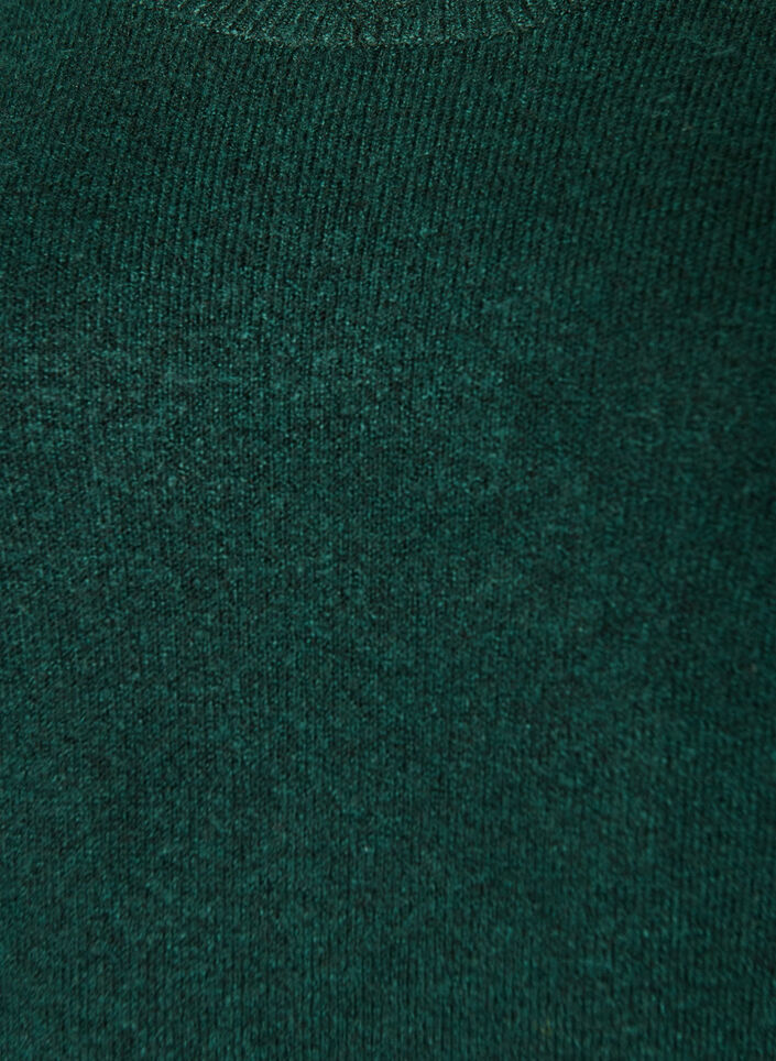 Gestricktes Minikleid mit gewelltem Saum und Schlitzen, Gr&uuml;n, Packshot image number 2