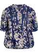 Bluse mit Print und 1/2-Ärmeln, Blau, Packshot image number 0