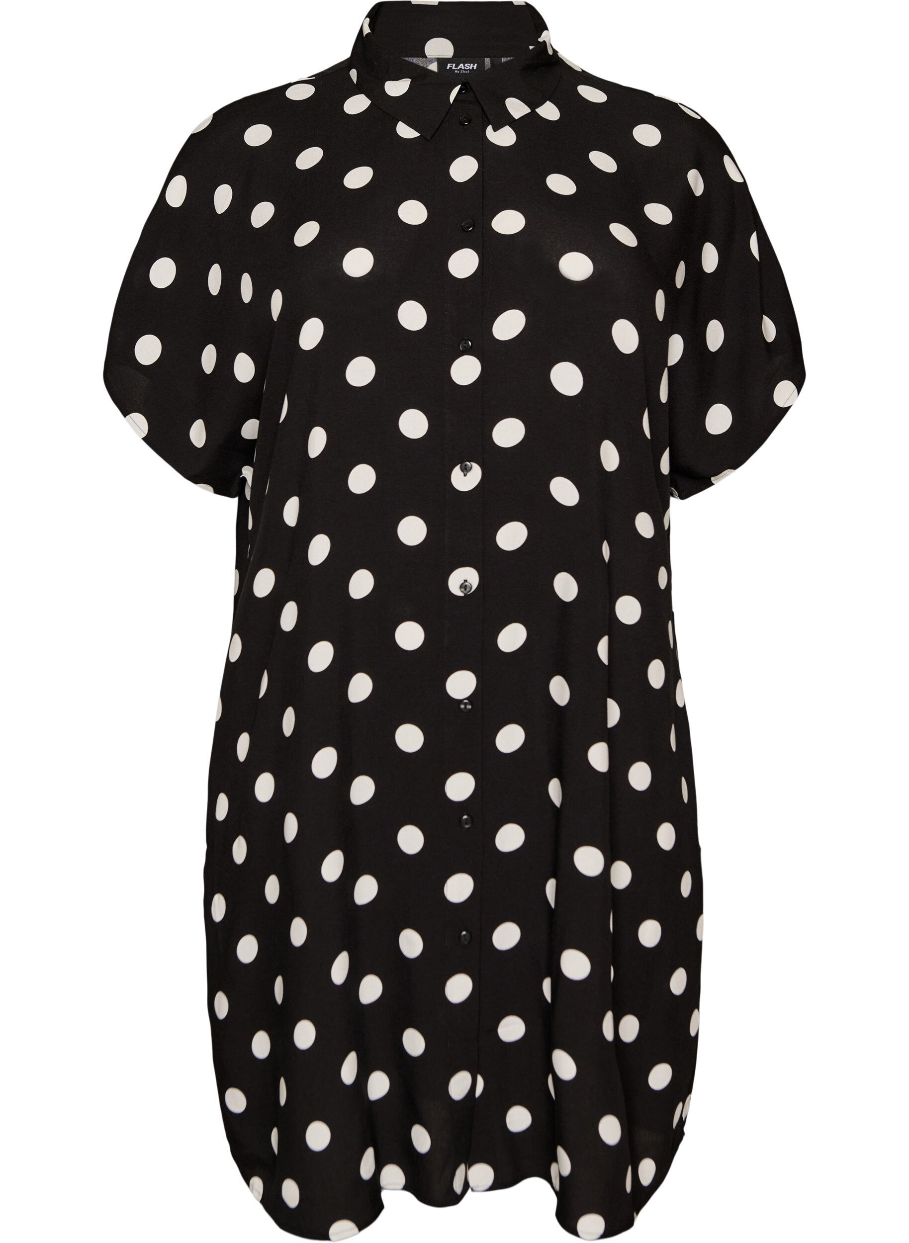 FLASH - Locker geschnittenes langes Hemd aus Viskose