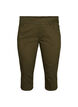 Eng anliegende Caprihose aus einer Baumwollmischung, Ivy Green, Packshot image number 0