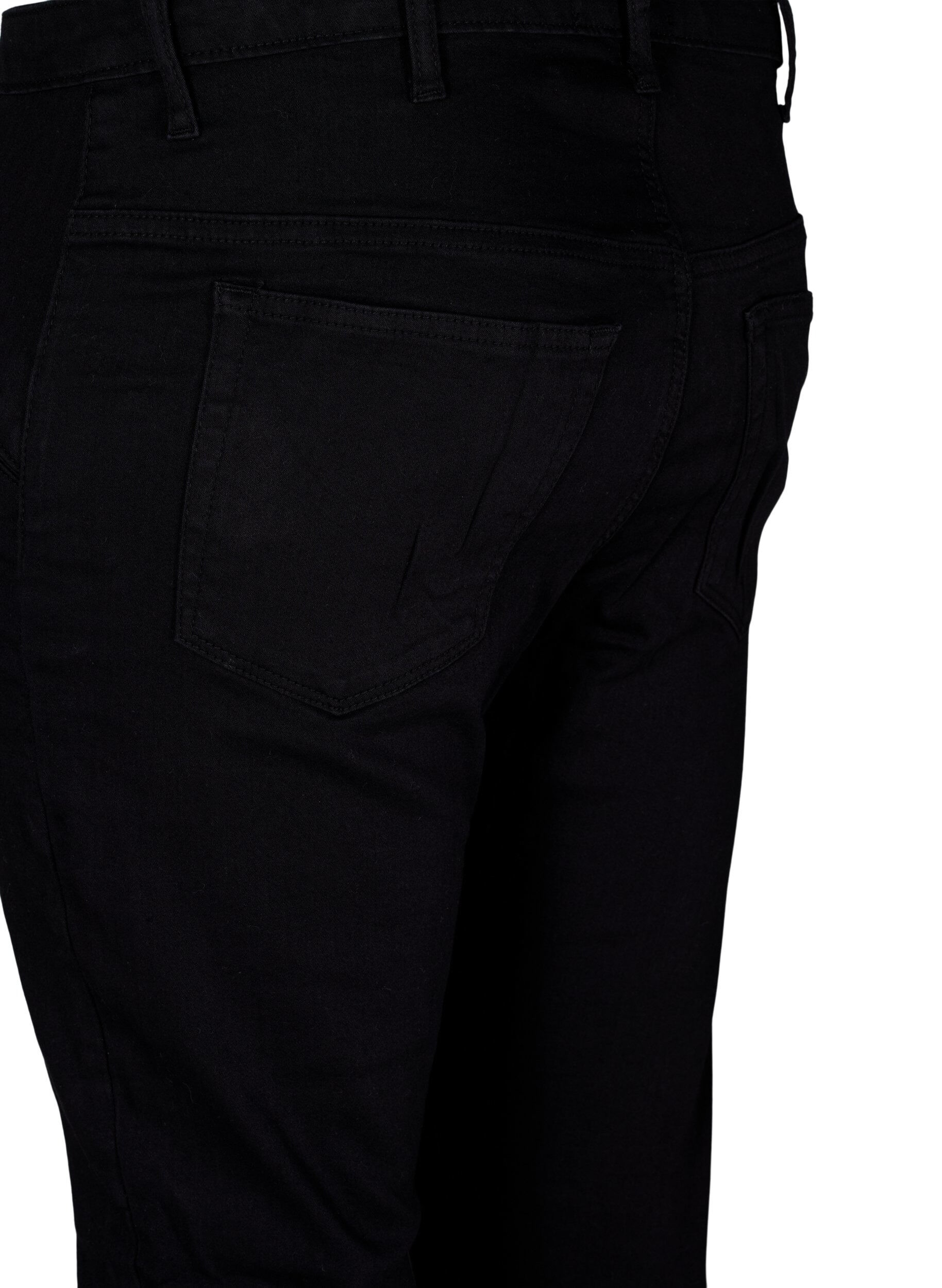 Zizzi Amy Jeans Super Slim mit Schn&uuml;rdetail, Black, Packshot image number 3