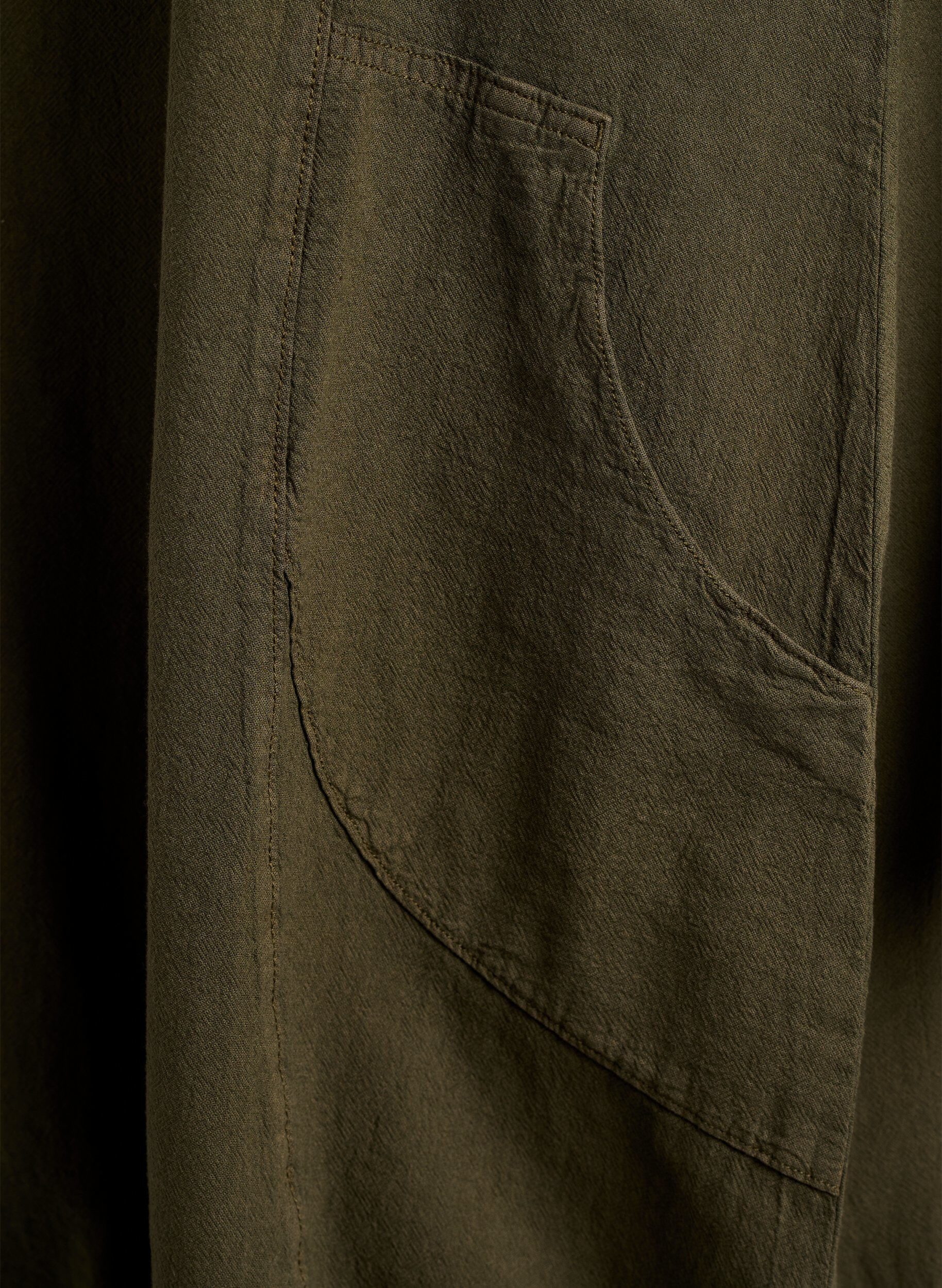 ZizziKurzarm Kleid aus Baumwolle, Gr&uuml;n, Packshot image number 3