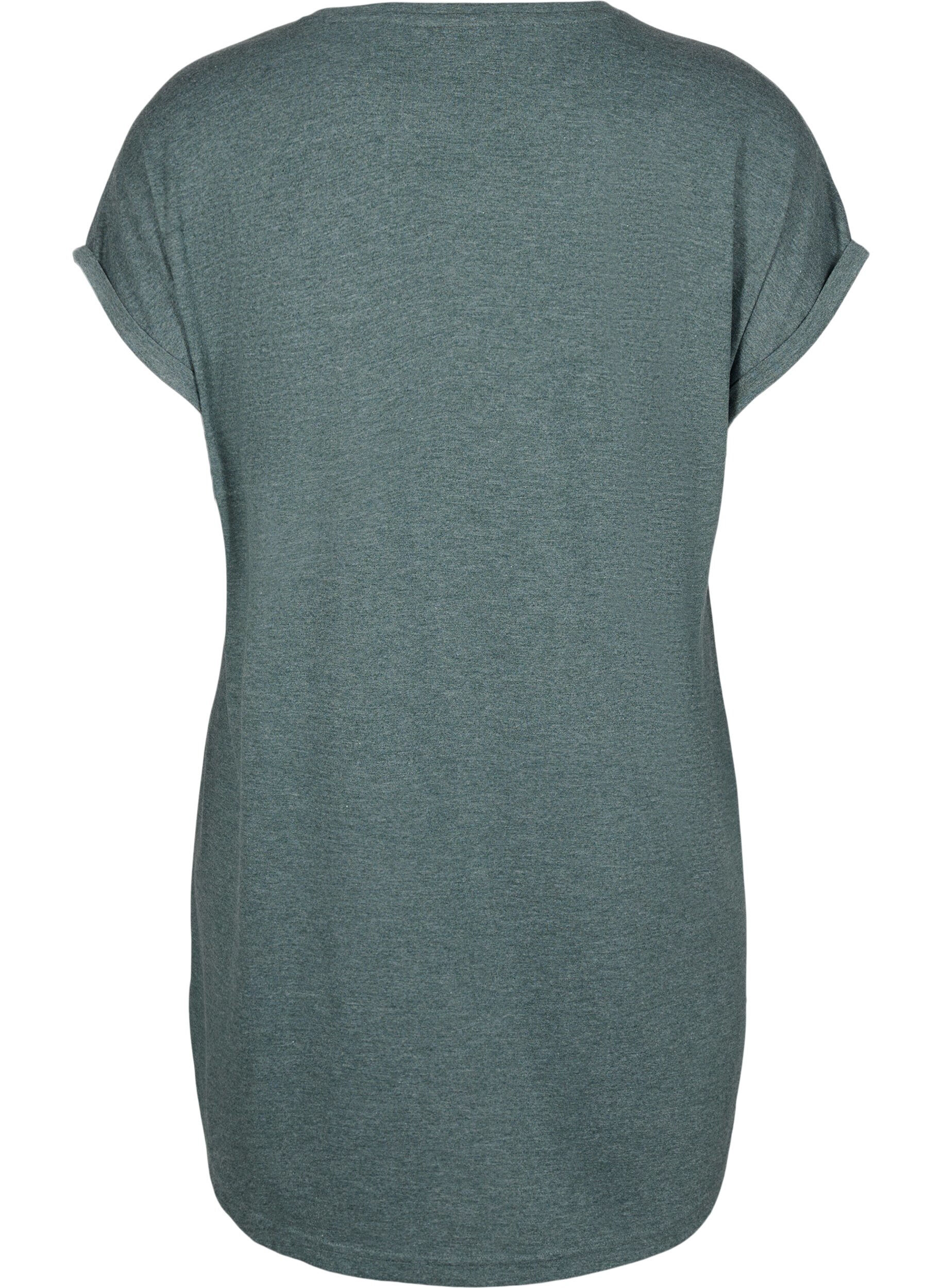 ZizziKurz&auml;rmliges Nachthemd mit Textdruck, , Packshot image number 1